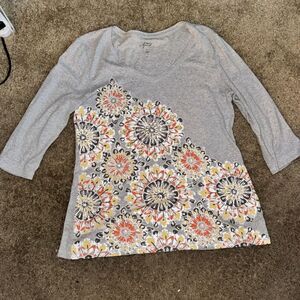 Size XL Style & Co McBling Style Grey Top